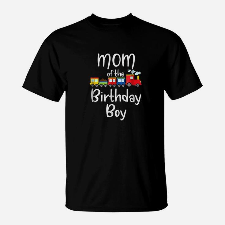 Mom Of The Birthday Boy Train T-Shirt