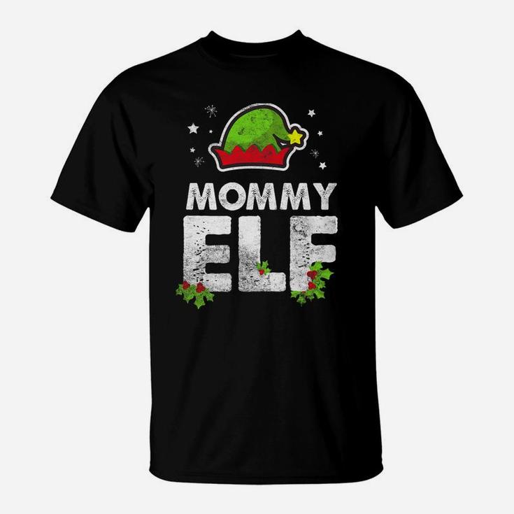 Mommy Elf Matching Family Christmas T-Shirt