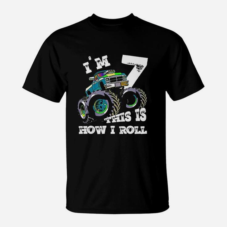 Monster Truck 7Th Birthday T-Shirt