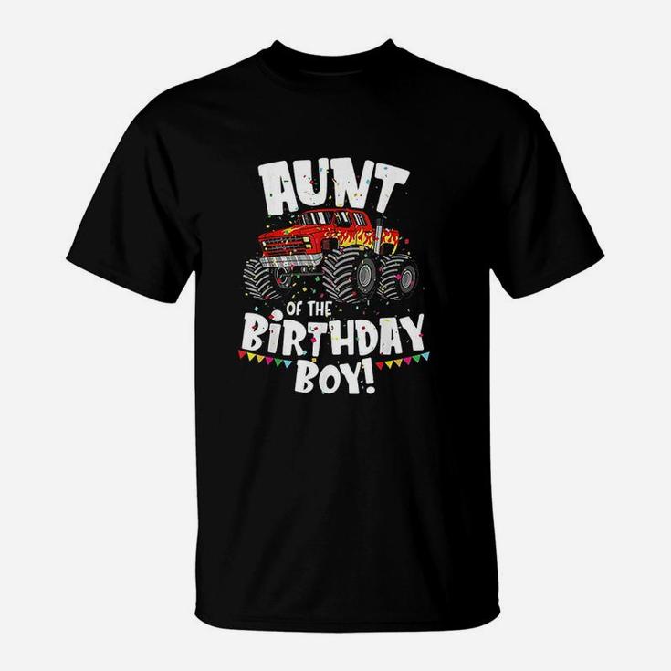 Monster Truck Aunt Of The Birthday Boy T-Shirt