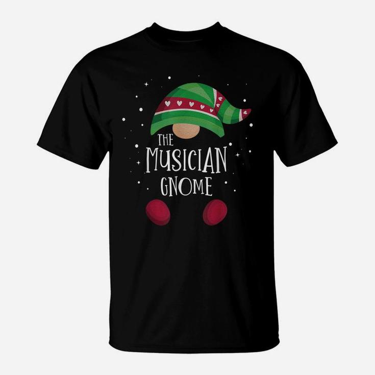 Musician Gnome Family Matching Pajamas Christmas Gift T-Shirt