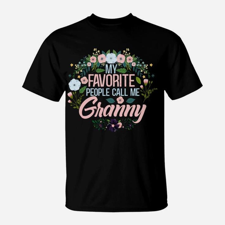 My Favorite People Call Me Granny, Xmas Momgrandma Sweatshirt T-Shirt