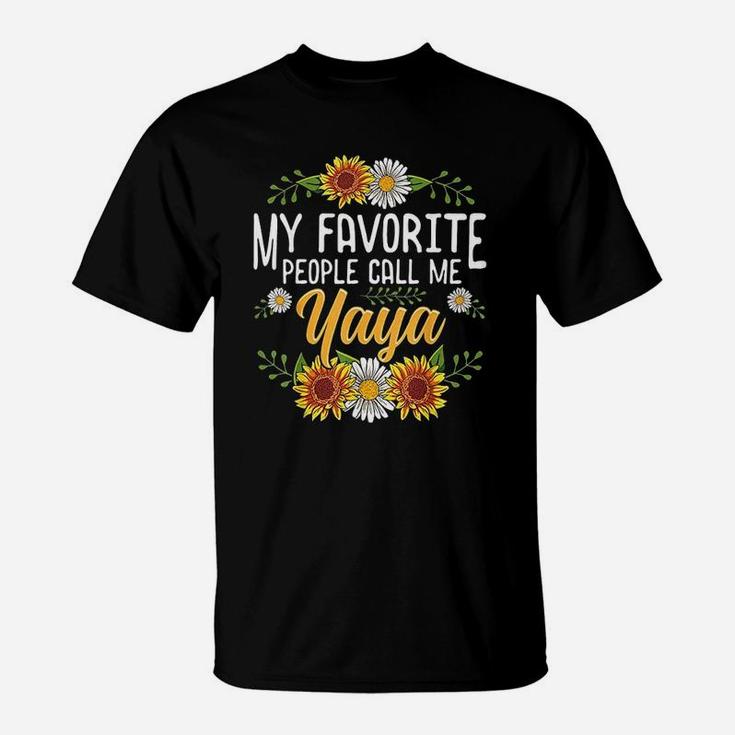 My Favorite People Call Me Yaya Mothers Day T-Shirt