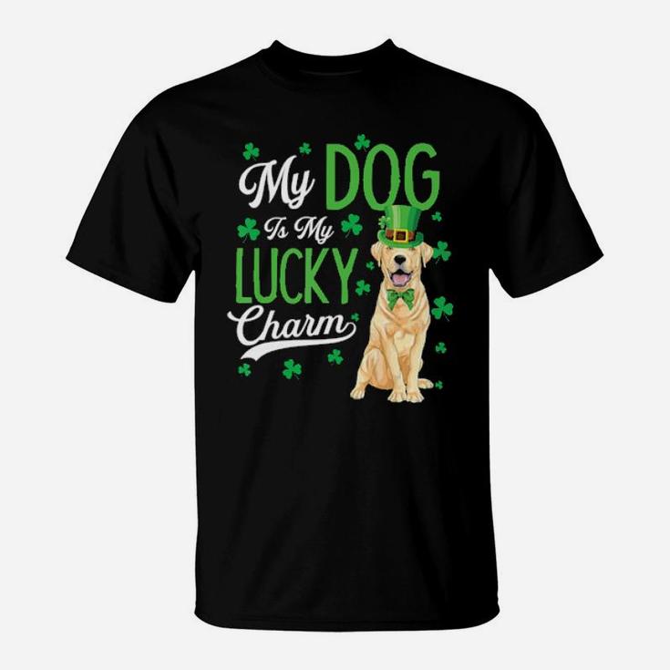 My Yellow Labrador Is My Lucky Charm Irish St Patricks Day T-Shirt