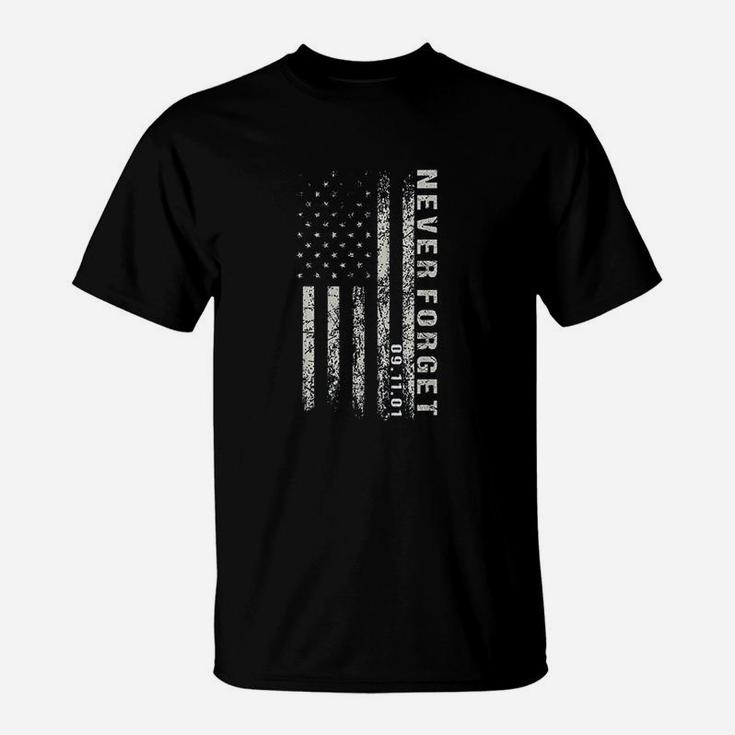 Never Forget American Flag Patriotic T-Shirt