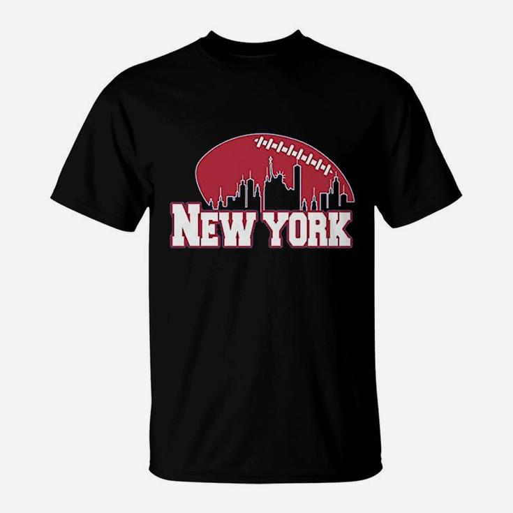 New York Football Skyline T-Shirt