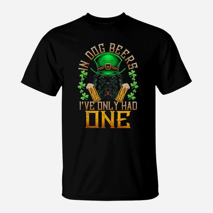 Newfoundland Dog Irish Beer Patrcks Breed Pet Shamrock T-Shirt