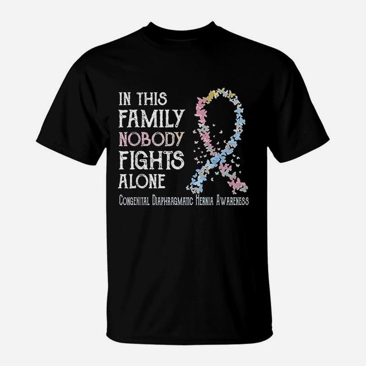 Nobody Fights Alone Congenital Hernia T-Shirt