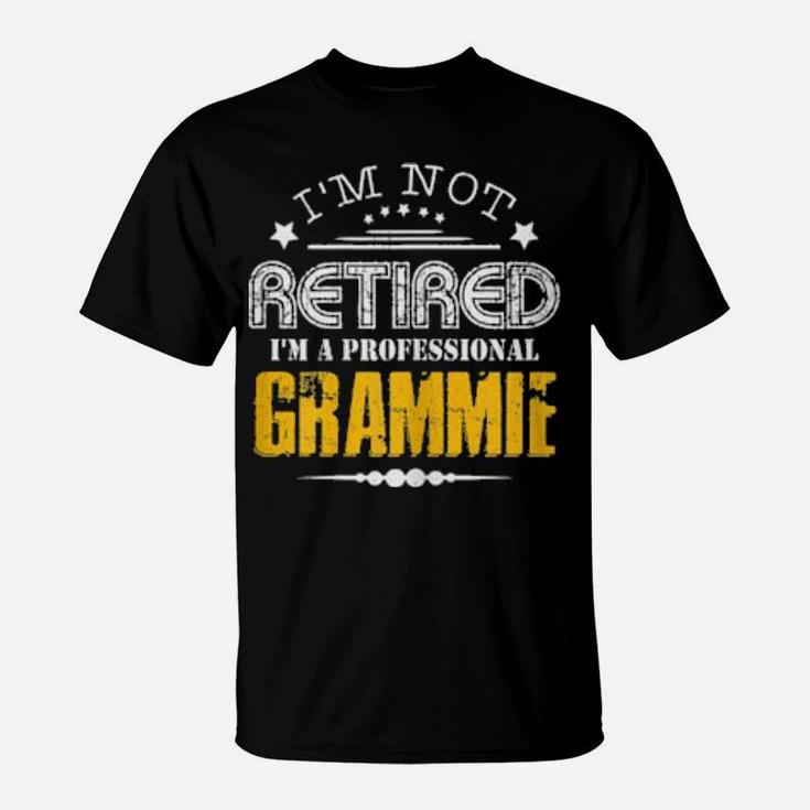 Not Retried Im Professional Grammie Distressed T-Shirt