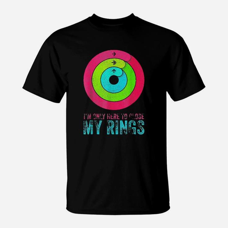 Official I'm Only Here To Close My Rings Distressed T-Shirt