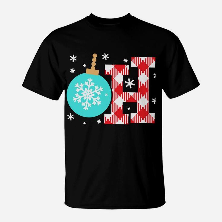 Oh Balls, Buffalo Plaid, Tshirt Whole Family, Christmas T-Shirt