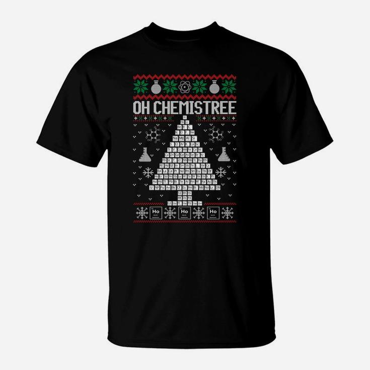 Oh Chemist Tree Merry Chemistree Chemistry Ugly Christmas Sweatshirt T-Shirt