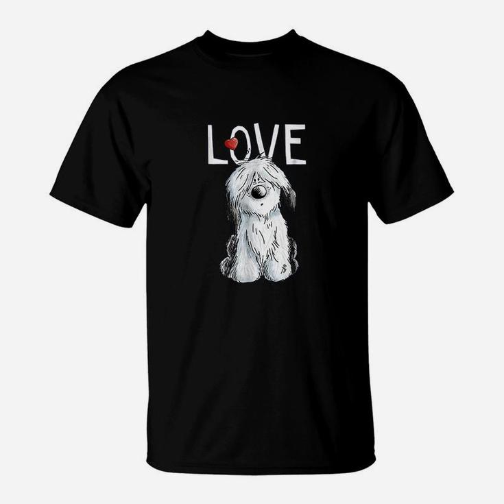 Old English Sheepdog Love T-Shirt