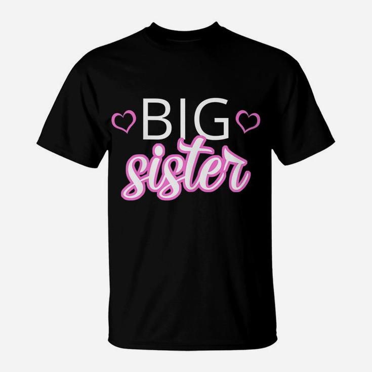 Older Sibling Big Sister Shirt Gift Pregnancy Announcement T-Shirt
