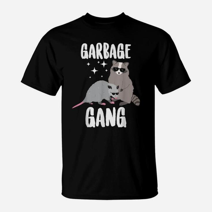 Opossum And Raccoon Shirt Garbage Gang Funny Animals T-Shirt T-Shirt
