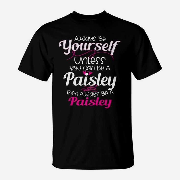Paisley Name Personalized Christmas Birthday Gift Idea T-Shirt