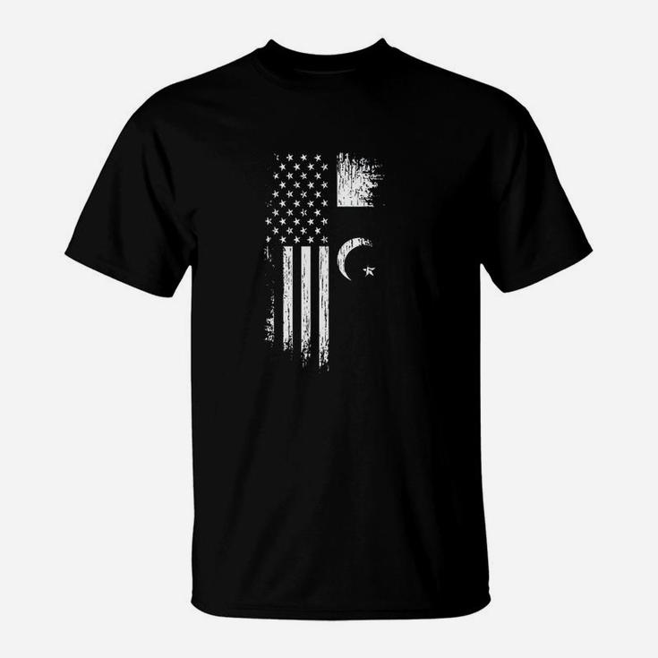 Pakistan Usa  American Flag T-Shirt