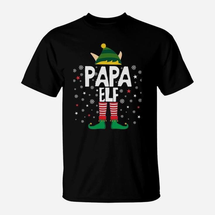 Papa Elf Funny Christmas Gifts For Dad Matching Pajama Party Sweatshirt T-Shirt