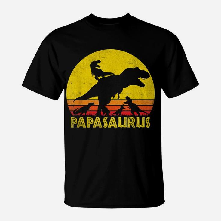 Papasaurus Dinosaur 4 Kids - Fathers Day Funny Gift For Dad T-Shirt
