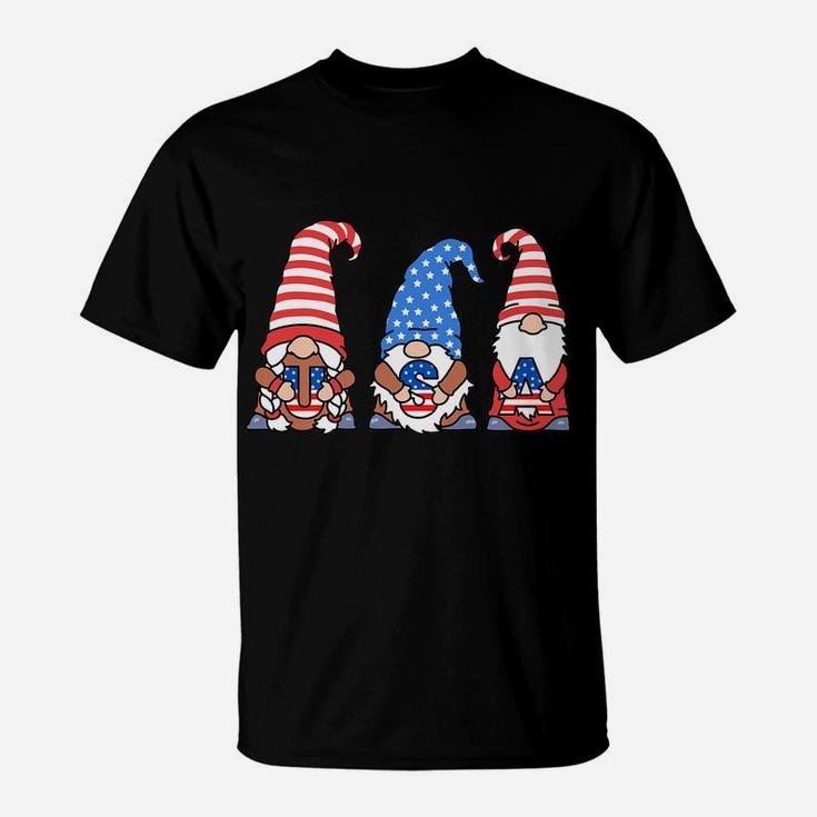 Patriotic Gnomes Usa American Flag 4Th Of July Gnome T-Shirt