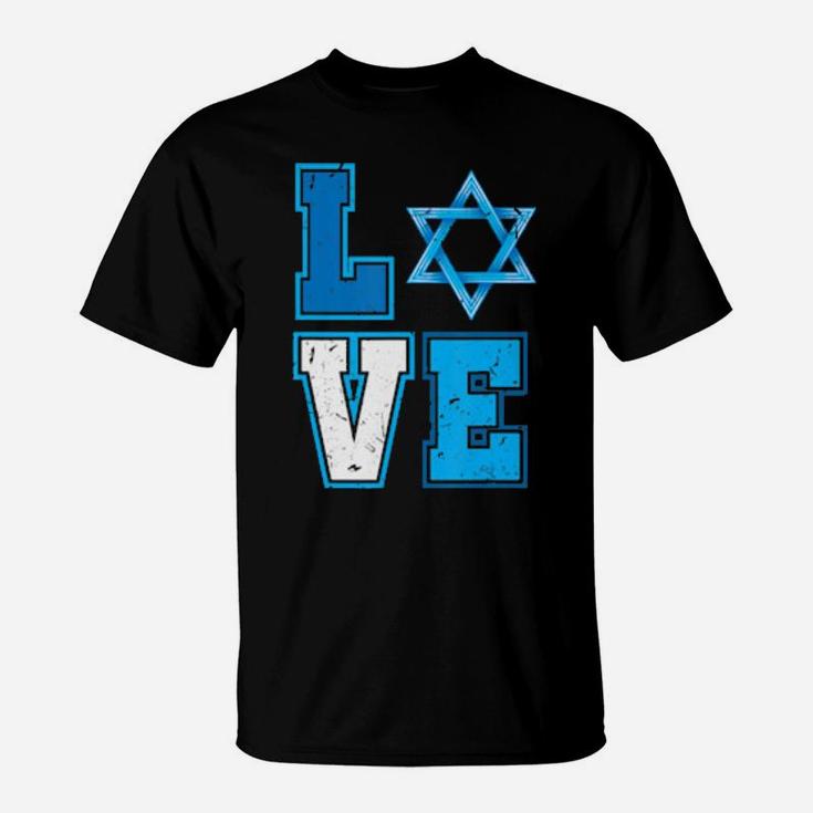 Ph Love Hanukkah Star Of David Happy Chanukkah Costume T-Shirt