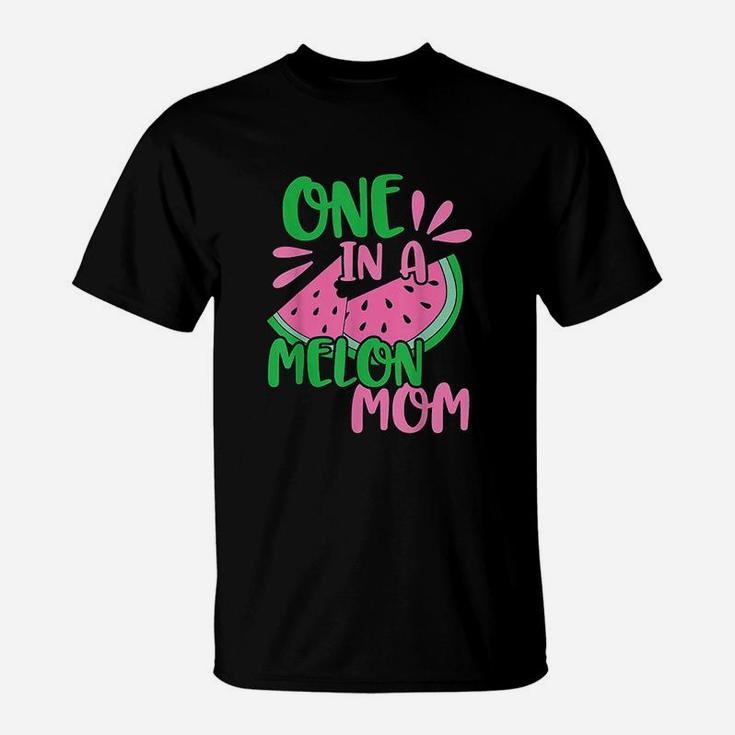 Pink One In A Melon Mom Watermelon T-Shirt