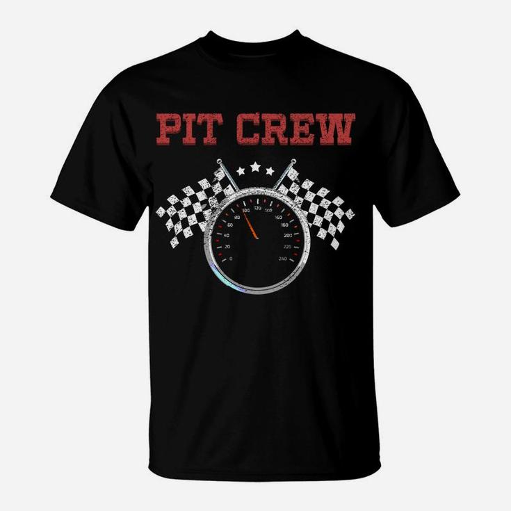 Pit Crew Race Car Or Truck Theme Birthday Party T-Shirt