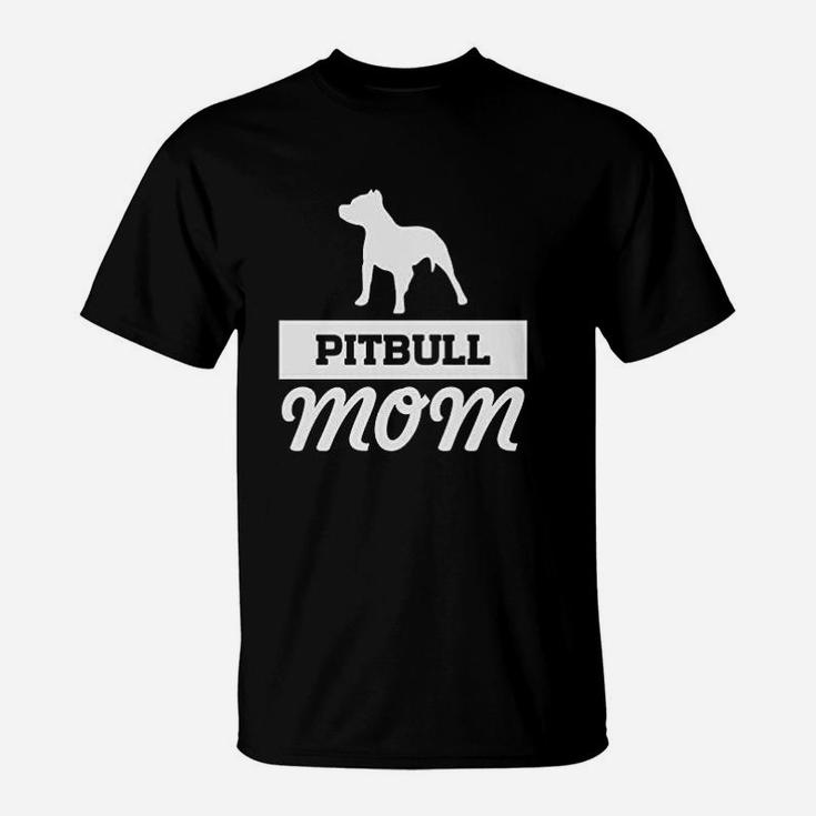 Pitbull Mom Dog Mom Mom T-Shirt