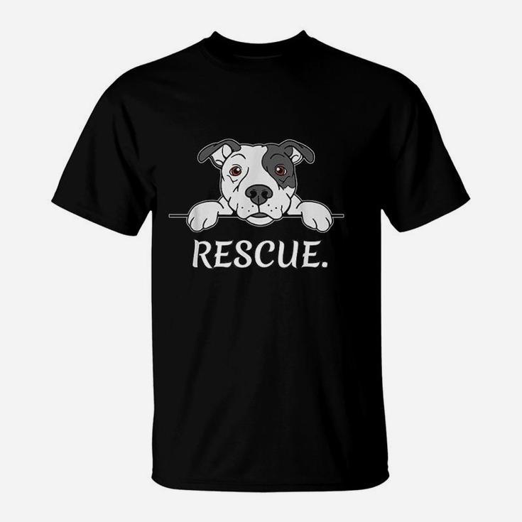 Pitbull Rescue Gift Pit Bull Lover Pitbulls T-Shirt