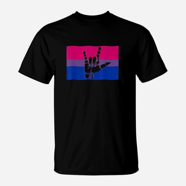 Pride Flag And Love Sign T-Shirt