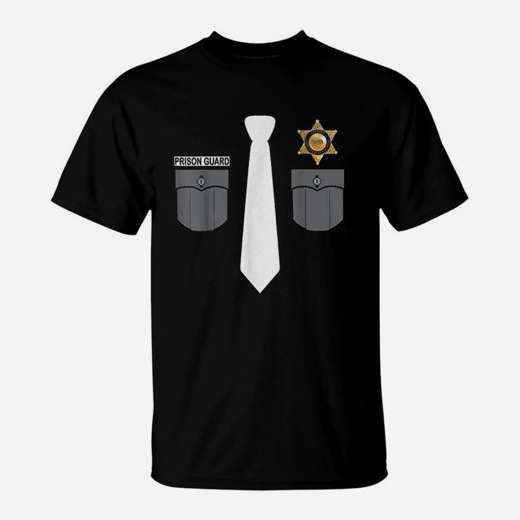 Prison Guard Correctional Officer Police Costume Funny Gift T-Shirt