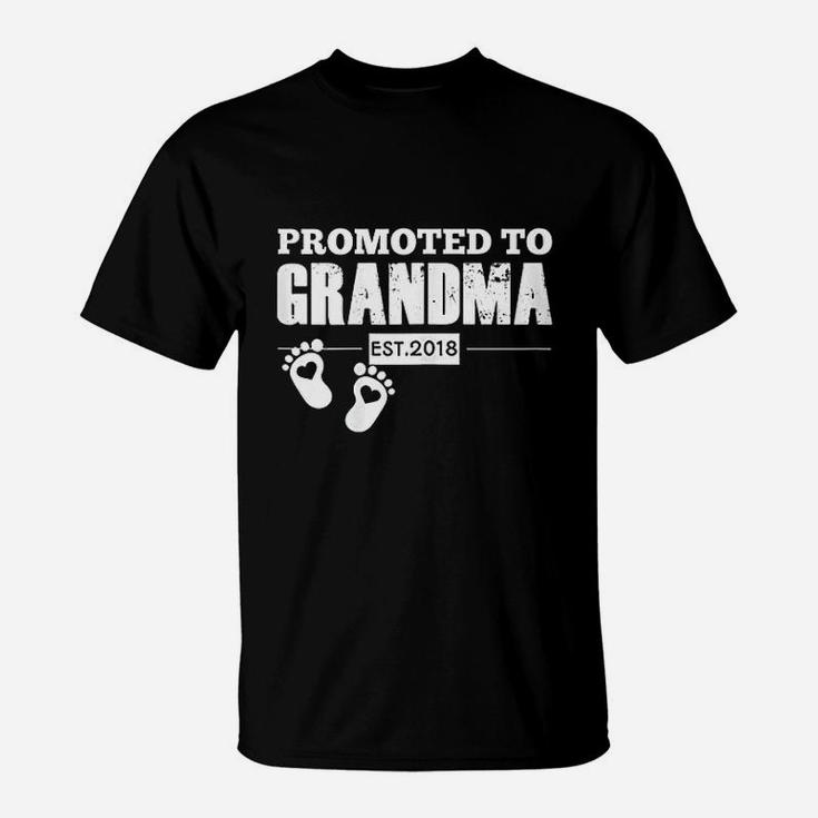 Promoted To Grandma Est 2018 First Time Mom T-Shirt