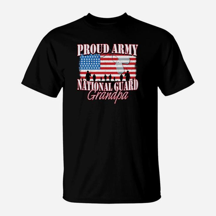 Proud Army National Guard Grandpa Shirt Grandparents Day T-Shirt