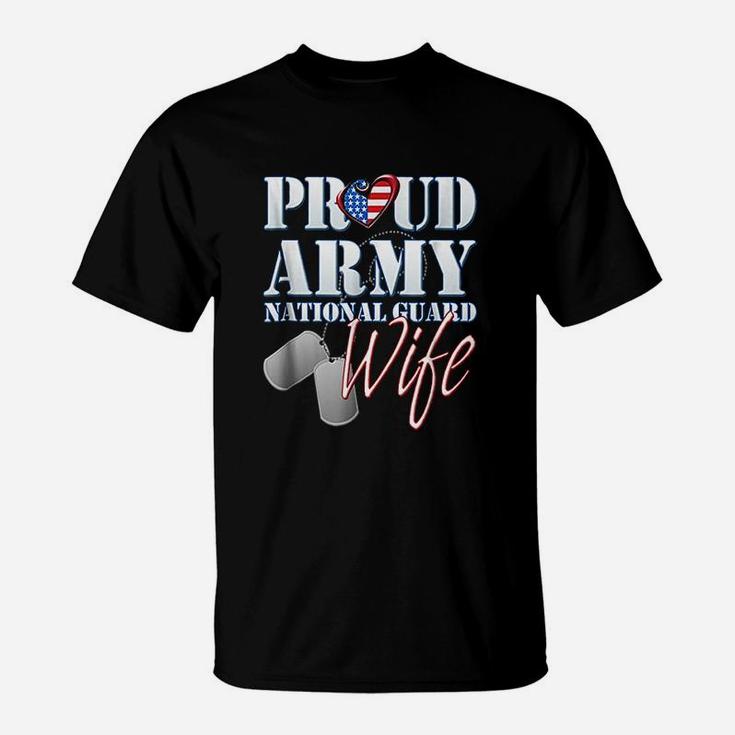 Proud Army National Guard Wife T-Shirt