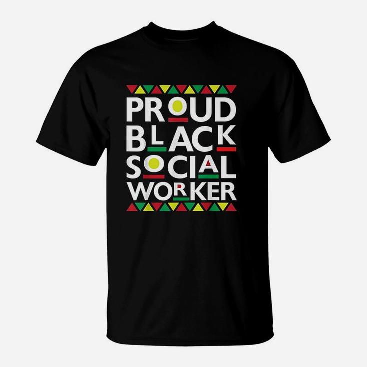 Proud Black Social Worker African American T-Shirt