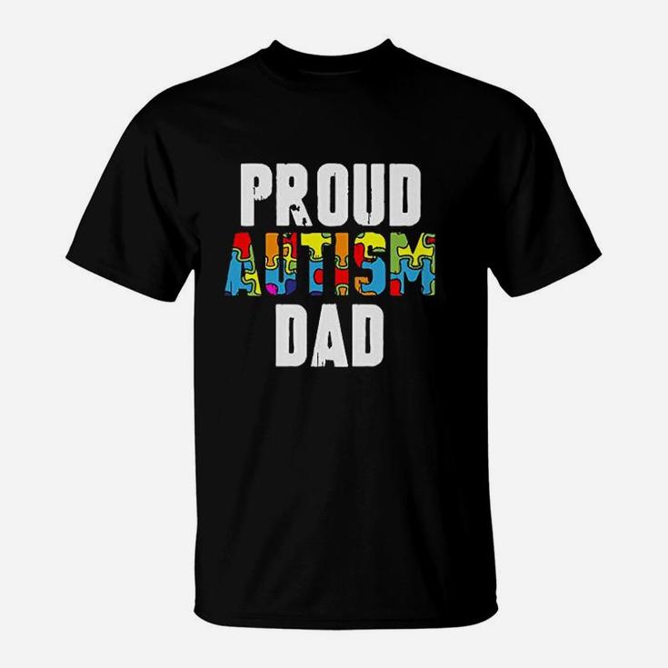 Proud Dad Awareness Dad Gifts For Him T-Shirt