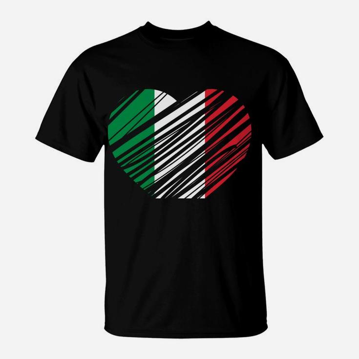 Proud Italian - Italia Design - Italian Heart - Love Italy T-Shirt