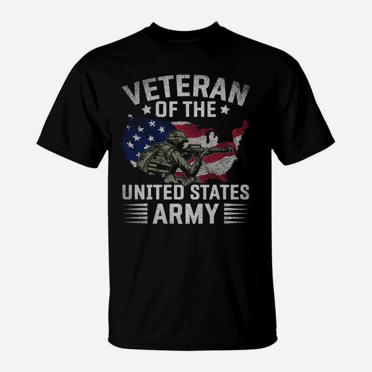 Proud Usa Flag Veteran Of The United States Army Veteran T-Shirt
