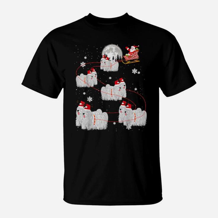 Puli Reindeer Santa Xmas For Dog T-Shirt