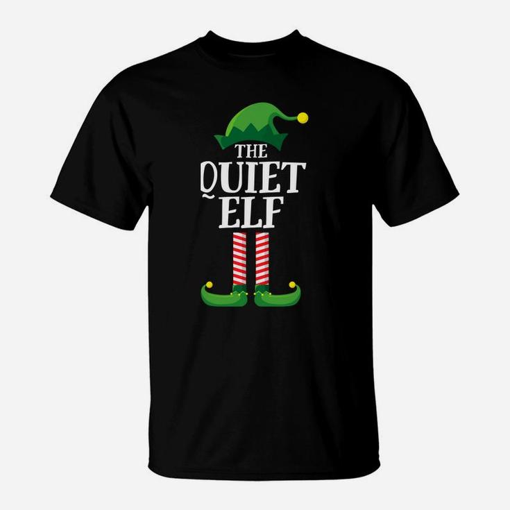 Quiet Elf Matching Family Group Christmas Party Pajama T-Shirt