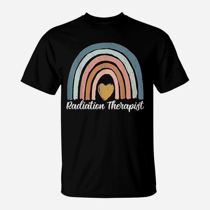 Radiation Therapist  Rainbow Heart T-Shirt