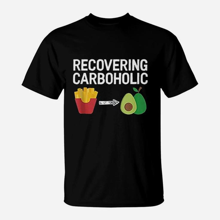 Recovering Carboholic Keto Ketogenic T-Shirt
