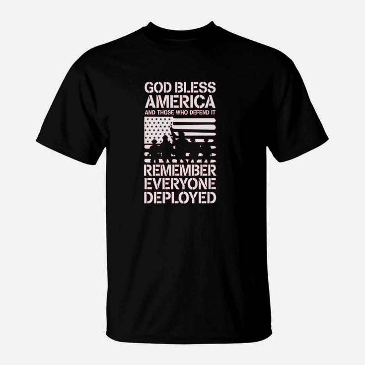 Red Friday Military  Remember Everyone Deployed Support Our Troops T-Shirt