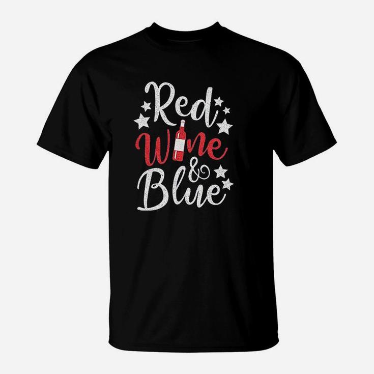 Red Wine And Blue T-Shirt
