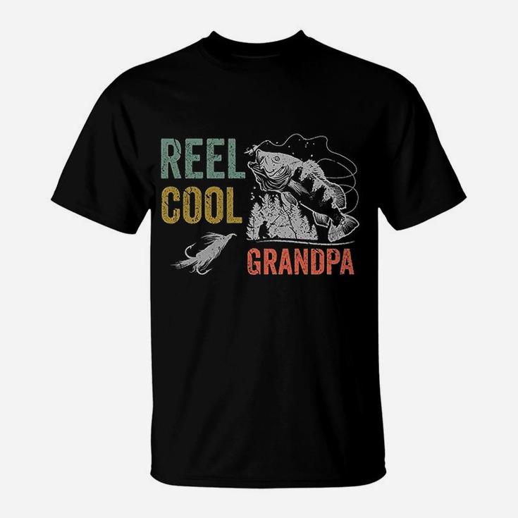 Reel Cool Grandpa Fishing Gift Funny T-Shirt
