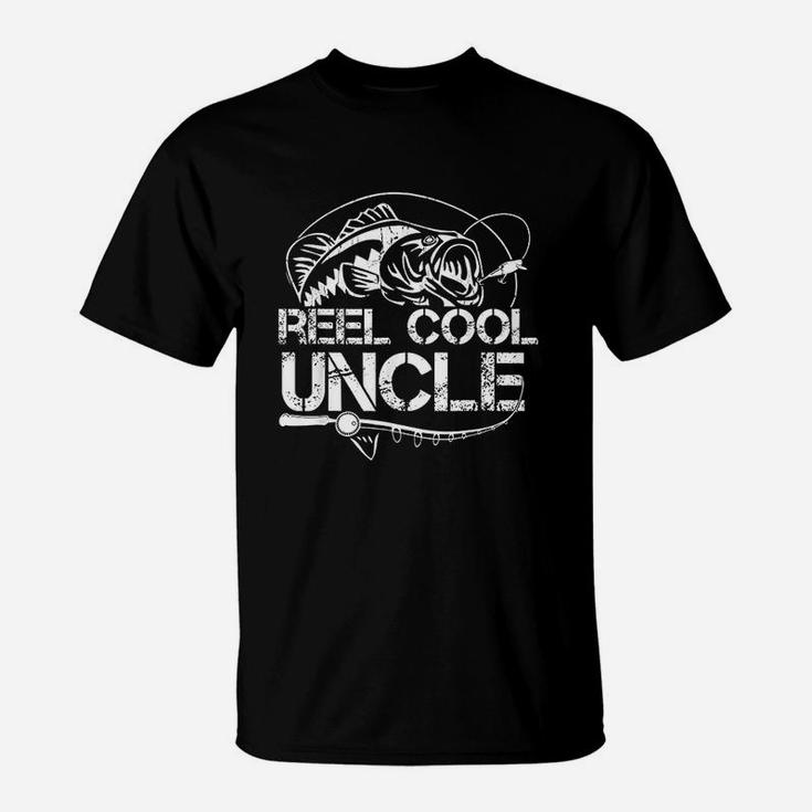 Reel Cool Uncle Fishing Daddy Fathers Day Dad Gifts For Men T-Shirt