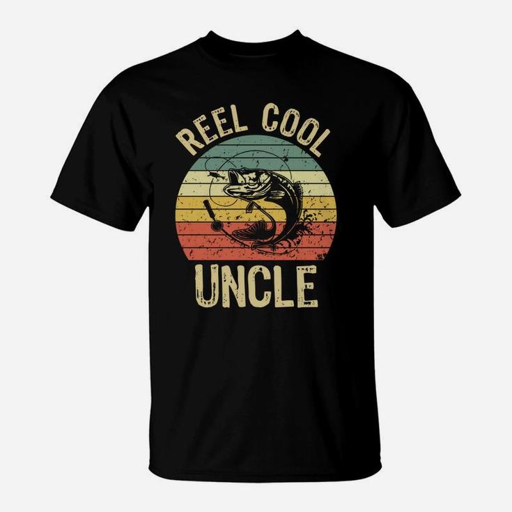 Reel Cool Uncle Fishing Gifts Men Fishing Lovers Retro Sweatshirt T-Shirt