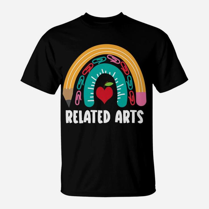 Related Arts, Funny Boho Rainbow For Teachers T-Shirt