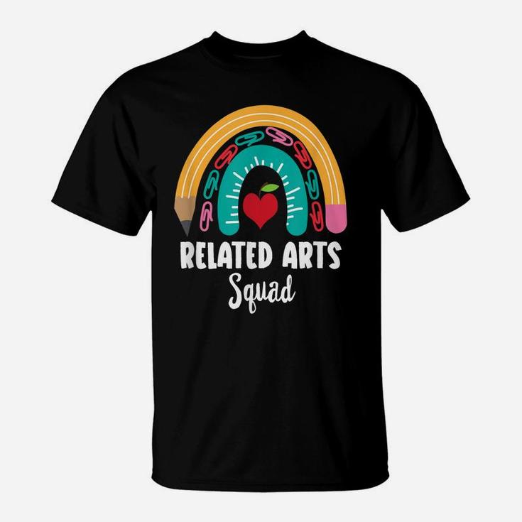Related Arts Squad, Funny Boho Rainbow For Teachers T-Shirt