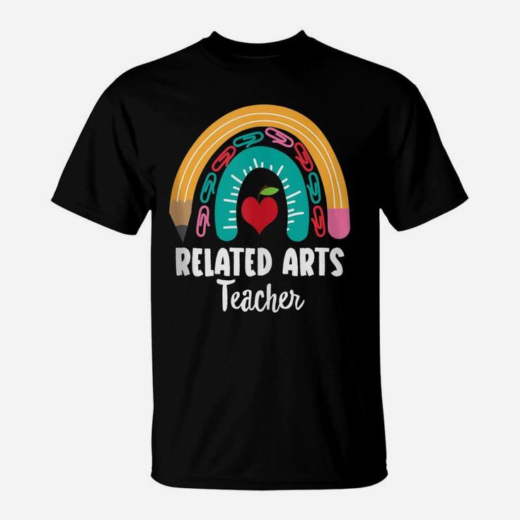 Related Arts Teacher, Funny Boho Rainbow For Teachers T-Shirt